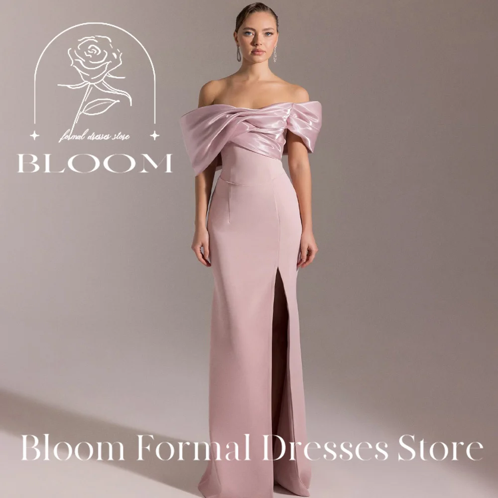 Bloom Formal Dresses Store Customized Off - Shoulder Mermaid Evening Gown with Bow Detail and High Slit in Lavender and Blue
Bloom Formal Dresses Store Customized Off - Shoulder Mermaid Evening Gown with Bow Detail and High Slit in Lavender and Blue