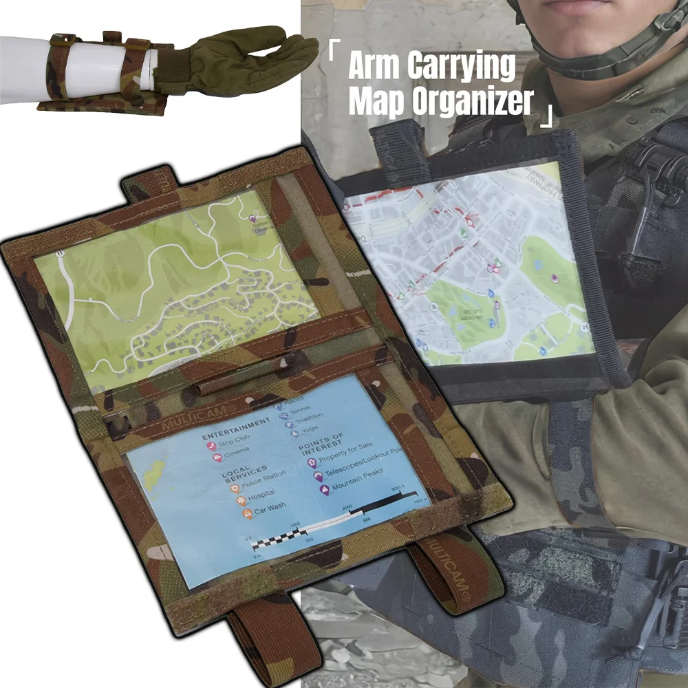Tactical Map Bag Transparent Window Flip Cover Arm Folding Three-Layer Map Packet QB Wristband Arm Pouch Card Holder for Rescue
Tactical Map Bag Transparent Window Flip Cover Arm Folding Three-Layer Map Packet QB Wristband Arm Pouch Card Holder for Rescue