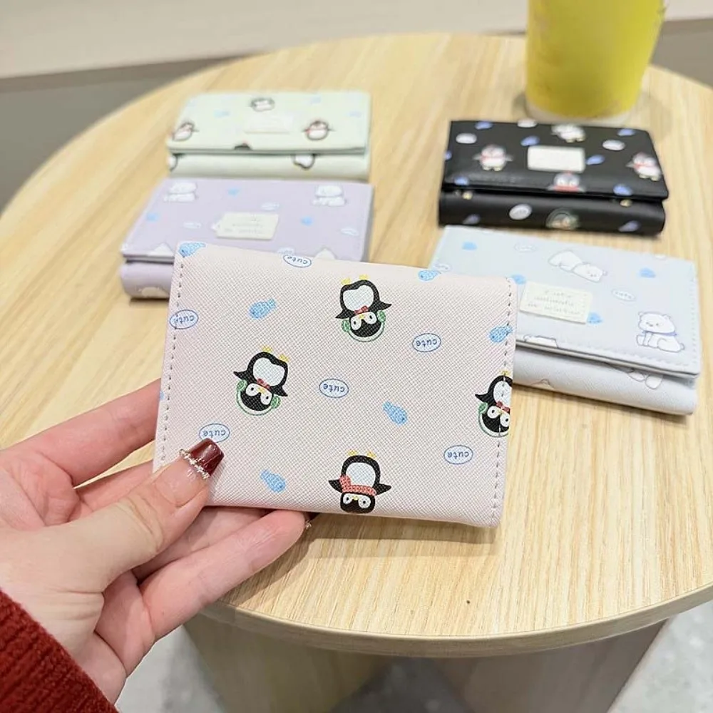 Portable Animal Printed Wallet PVC Polar Bear Short Leather Purse PU Leather Multiple Card Penguin Patterned Card Bag Shopping
Portable Animal Printed Wallet PVC Polar Bear Short Leather Purse PU Leather Multiple Card Penguin Patterned Card Bag Shopping