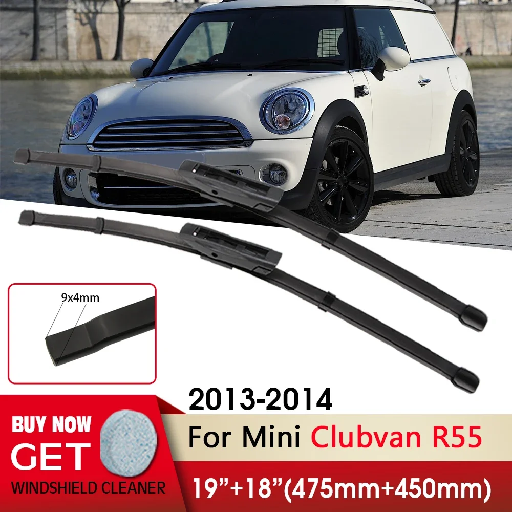 Car Wiper RHD LHD Front Wiper Blade 19"+18" For Mini Clubvan R55 2013-2014 Fit Bayonet Arm Windshield Windscreen Front Window
Car Wiper RHD LHD Front Wiper Blade 19"+18" For Mini Clubvan R55 2013-2014 Fit Bayonet Arm Windshield Windscreen Front Window