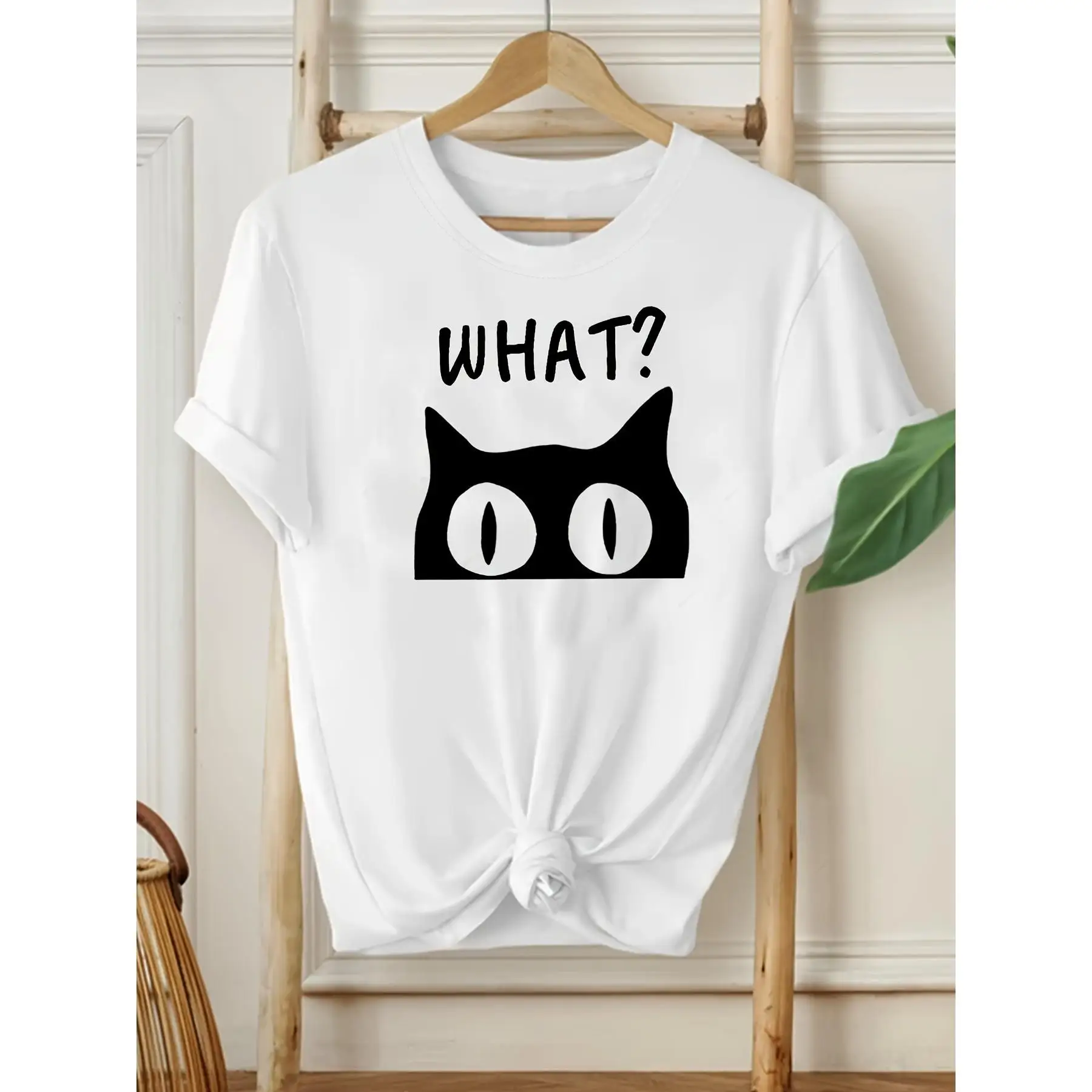 Chic & Comfy Women'S T-Shirt with Fun Animal Print - Casual Loose Fit, Crew Neck, Short Sleeve, Perfect for All Seasons
Chic & Comfy Women'S T-Shirt with Fun Animal Print - Casual Loose Fit, Crew Neck, Short Sleeve, Perfect for All Seasons