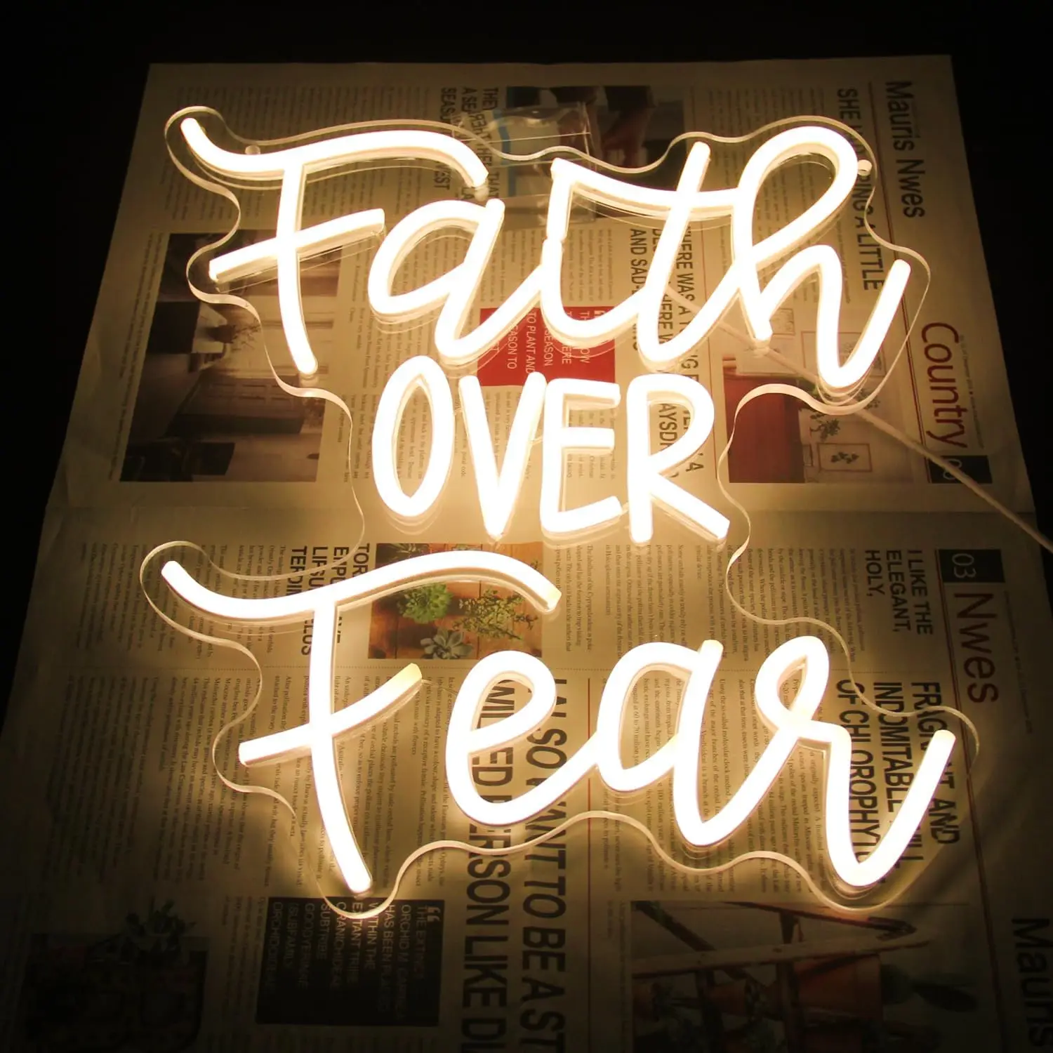 PartyFestivalDIYNeonSignFaithOverFear Bright dazzling neon, high-saturation, explosive aesthetic
PartyFestivalDIYNeonSignFaithOverFear Bright dazzling neon, high-saturation, explosive aesthetic