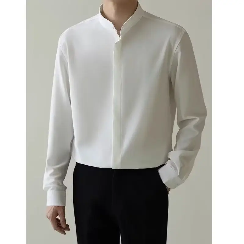 Men's Slim Fit Long Sve Ice Silk irt Autumn New Sle Korean Version Busin Casual Chinese New Faion No Ironing Requ...
Men's Slim Fit Long Sve Ice Silk irt Autumn New Sle Korean Version Busin Casual Chinese New Faion No Ironing Requ...