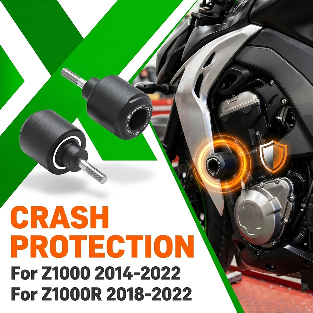 Motorcycle Falling Crash Protector For Kawasaki Z1000 2014-2022 & Z1000R 2018-2022 Guards Engine Crash Bobbins
Motorcycle Falling Crash Protector For Kawasaki Z1000 2014-2022 & Z1000R 2018-2022 Guards Engine Crash Bobbins