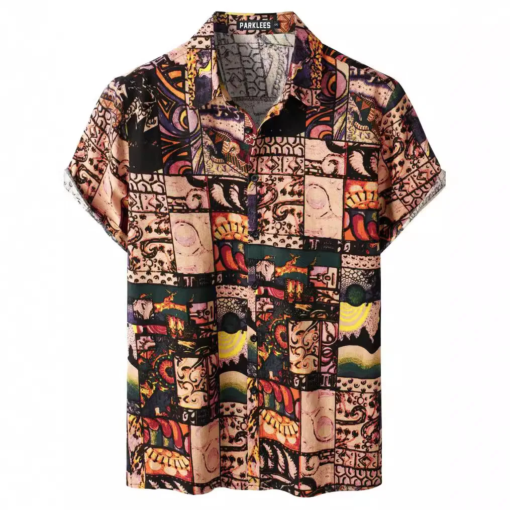 3D Digital Printed Hawaiian Lapel Short-sleeved Shirt
3D Digital Printed Hawaiian Lapel Short-sleeved Shirt