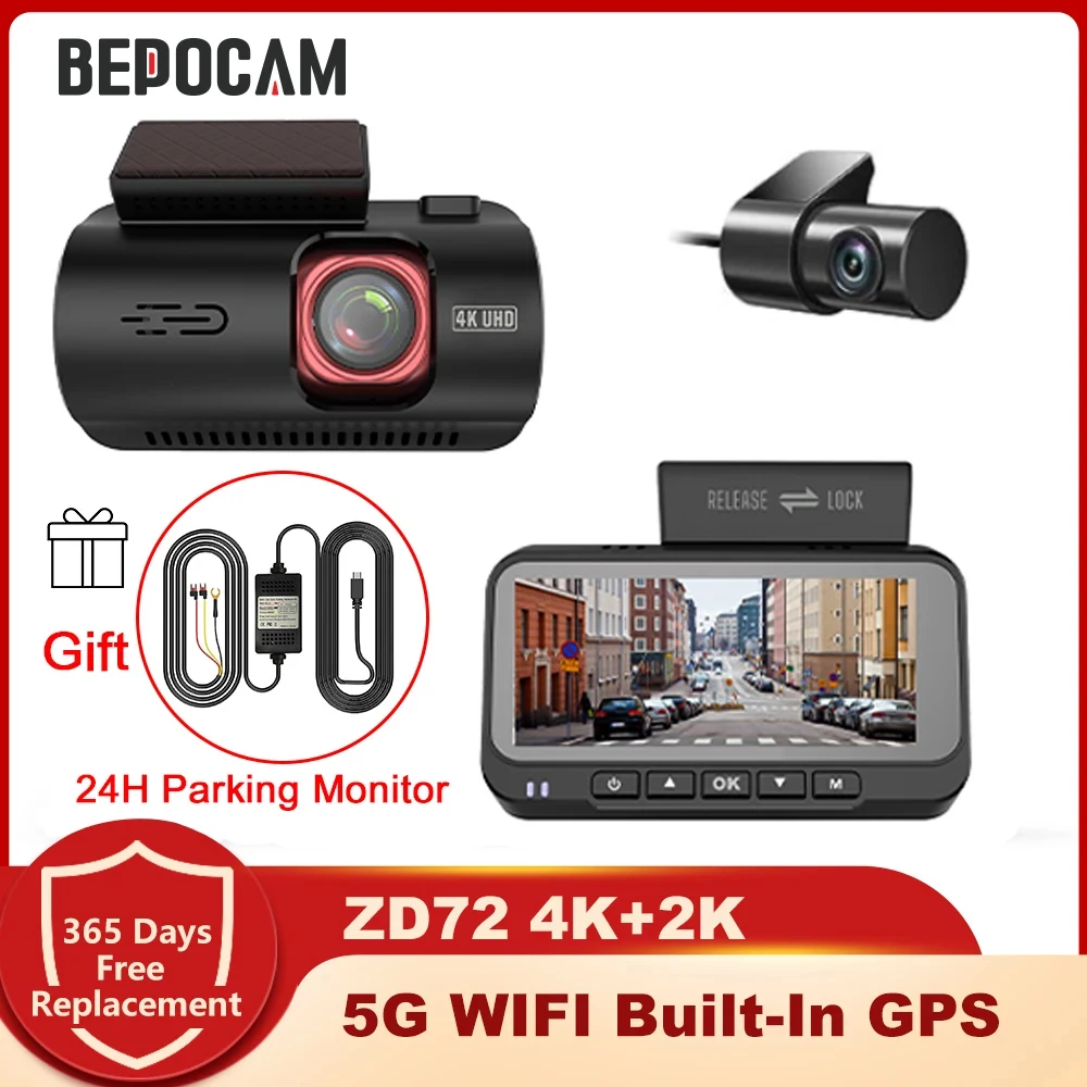 BEPOCAM Dash Cam 4K HD Front Dashcam Smart Car DVR Built-In GPS 5G WiFi Dash Camera Video Recorder 24H Parking Include Rear Cam
BEPOCAM Dash Cam 4K HD Front Dashcam Smart Car DVR Built-In GPS 5G WiFi Dash Camera Video Recorder 24H Parking Include Rear Cam