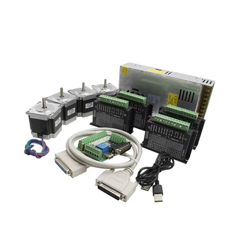 Stepper Motor 4 Axis Kit Nema 23 +motor Driver TB6600 5 Interface Board+power Supply
Stepper Motor 4 Axis Kit Nema 23 +motor Driver TB6600 5 Interface Board+power Supply