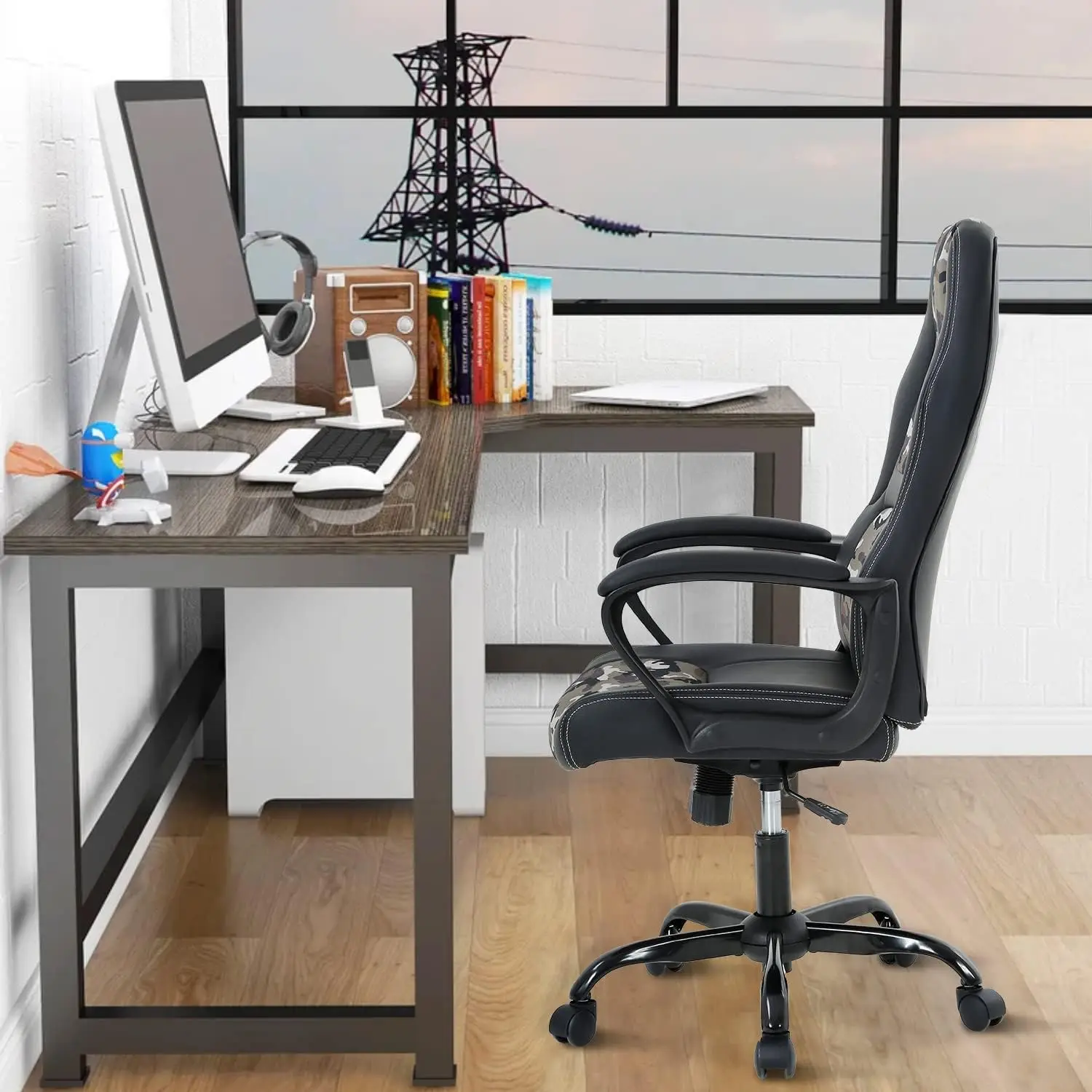Computer Chair Ergonomic Desk Chair, Racing Gaming Chair With Armrest &Height Adjustable, High Back Computer E-Sports Chair,
Computer Chair Ergonomic Desk Chair, Racing Gaming Chair With Armrest &Height Adjustable, High Back Computer E-Sports Chair,