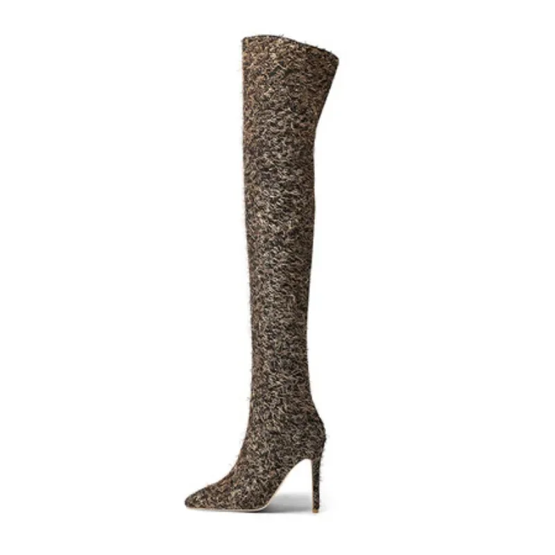 2024 Autumn/Winter Stiletto High Heels Fashion Over Knee Zipper Boots European and American Sexy Nightclub Stage Walking Shoes
2024 Autumn/Winter Stiletto High Heels Fashion Over Knee Zipper Boots European and American Sexy Nightclub Stage Walking Shoes