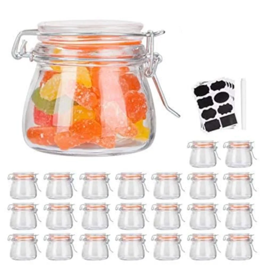 Small Glass Jars With Airtight Lids Glass Spice Jars 5 oz Maosn Jars With Leak Proof Rubber Gasket 150ml Glass Storage Containe
Small Glass Jars With Airtight Lids Glass Spice Jars 5 oz Maosn Jars With Leak Proof Rubber Gasket 150ml Glass Storage Containe