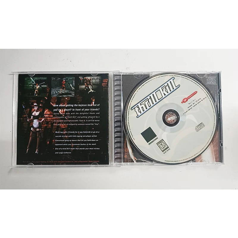 PS1 Thrill Kill Disc Copy Game Unlock Console Station1 Retro Optical Driver Video Game Parts
PS1 Thrill Kill Disc Copy Game Unlock Console Station1 Retro Optical Driver Video Game Parts