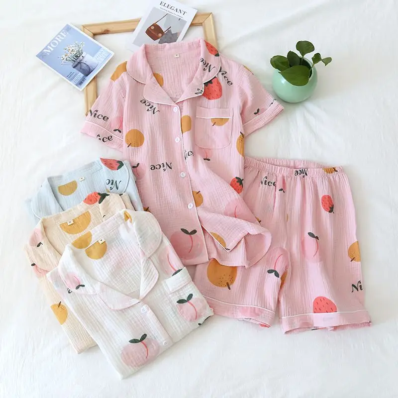 New 70% cotton short-sleeved shorts ladies pajamas set cute cartoon pajamas simple short pajamas women sleepwear
New 70% cotton short-sleeved shorts ladies pajamas set cute cartoon pajamas simple short pajamas women sleepwear