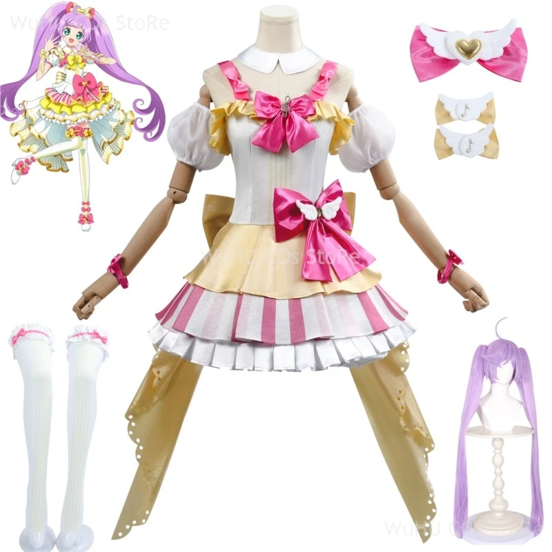 Anime Pripara Manaka Laala Cosplay Costume Lolite Dress Woman Halloween Lala Wig Girl Princess Dress Suit Party Role Play Outfit
Anime Pripara Manaka Laala Cosplay Costume Lolite Dress Woman Halloween Lala Wig Girl Princess Dress Suit Party Role Play Outfit