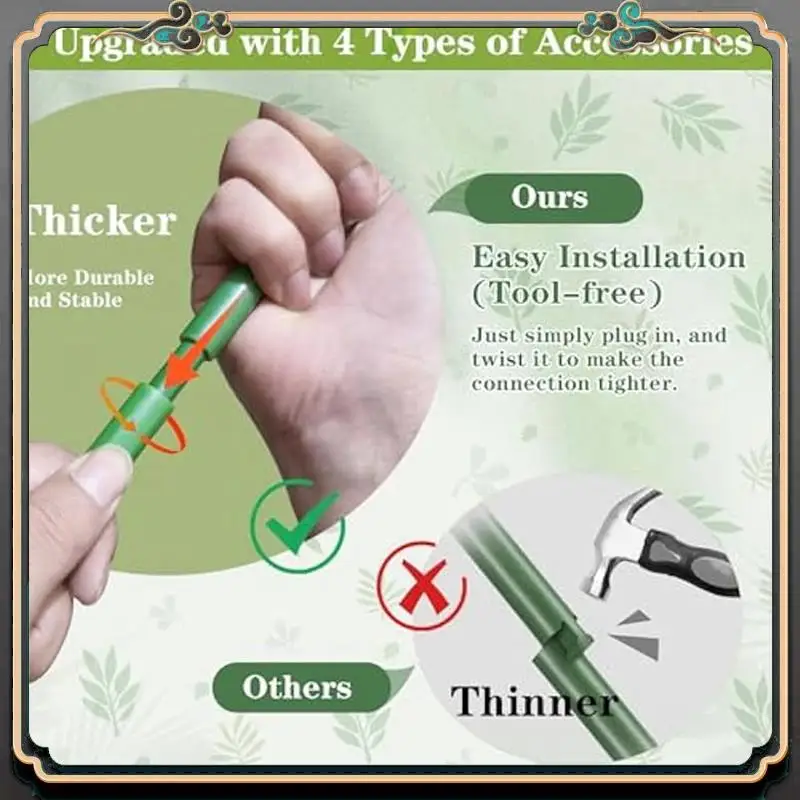 6Pack 39.37Inchplant Support Stakes With Clips,Twist Ties,Strap,Twist Clips, Climbing Plant Stakes For Outdoor & Indoor, Durable
6Pack 39.37Inchplant Support Stakes With Clips,Twist Ties,Strap,Twist Clips, Climbing Plant Stakes For Outdoor & Indoor, Durable
