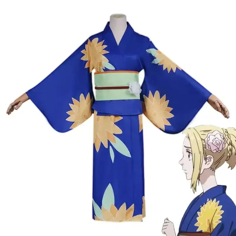 Tokyo Revengers Anime Emma Kimono Cosplay Costume Women's Traditional Japanese Outfit for Halloween Party
Tokyo Revengers Anime Emma Kimono Cosplay Costume Women's Traditional Japanese Outfit for Halloween Party