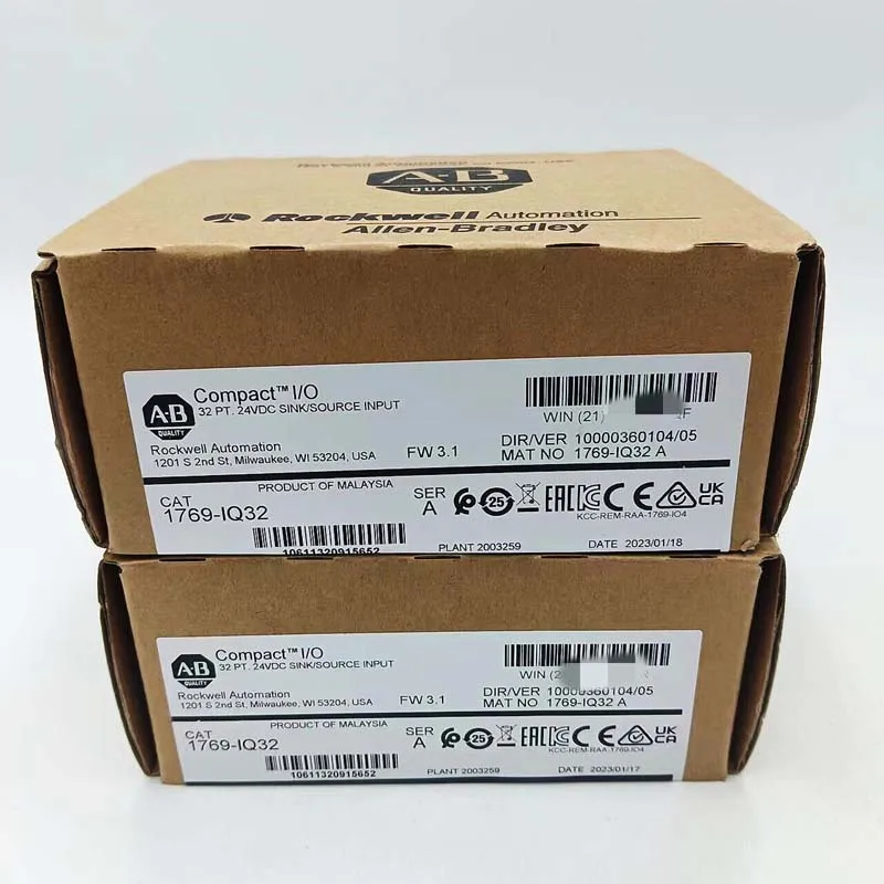 New Original 1769-IQ32 1769-OA16 1769-OB16 1769-OB32 1769-OW16 1769-PA2 Allen-Bradley POINT I/O Modules EtherNet/IP
New Original 1769-IQ32 1769-OA16 1769-OB16 1769-OB32 1769-OW16 1769-PA2 Allen-Bradley POINT I/O Modules EtherNet/IP