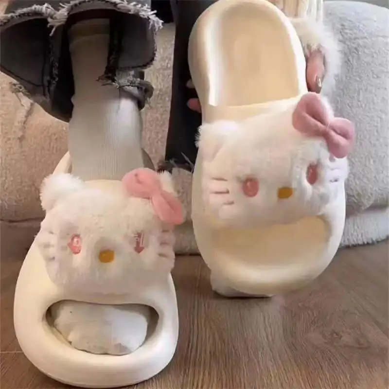 Cute Cartoon Hello Kitty Slippers Girl Non-Slip Soft Bottom Slippers Thick-Soled Summer Outside Beach Shoes Anime Sanrio Gift
Cute Cartoon Hello Kitty Slippers Girl Non-Slip Soft Bottom Slippers Thick-Soled Summer Outside Beach Shoes Anime Sanrio Gift
