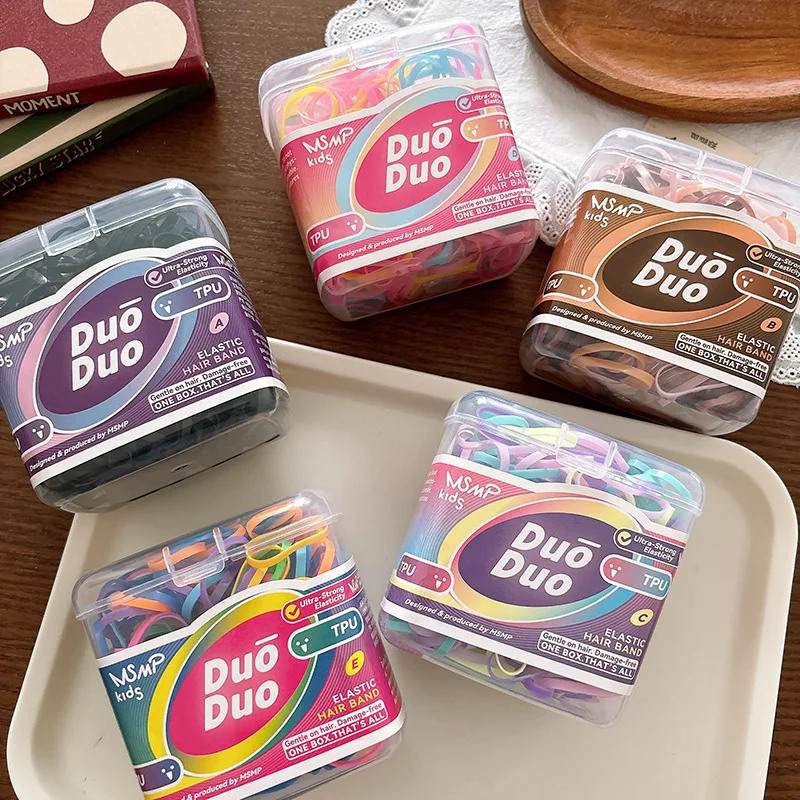 300pcs Box Colorful Tiny Disposable Kids Elastic Hair Ties High Stretchy Safe Daily Ponytail Hair Accessories for Girls Children
300pcs Box Colorful Tiny Disposable Kids Elastic Hair Ties High Stretchy Safe Daily Ponytail Hair Accessories for Girls Children