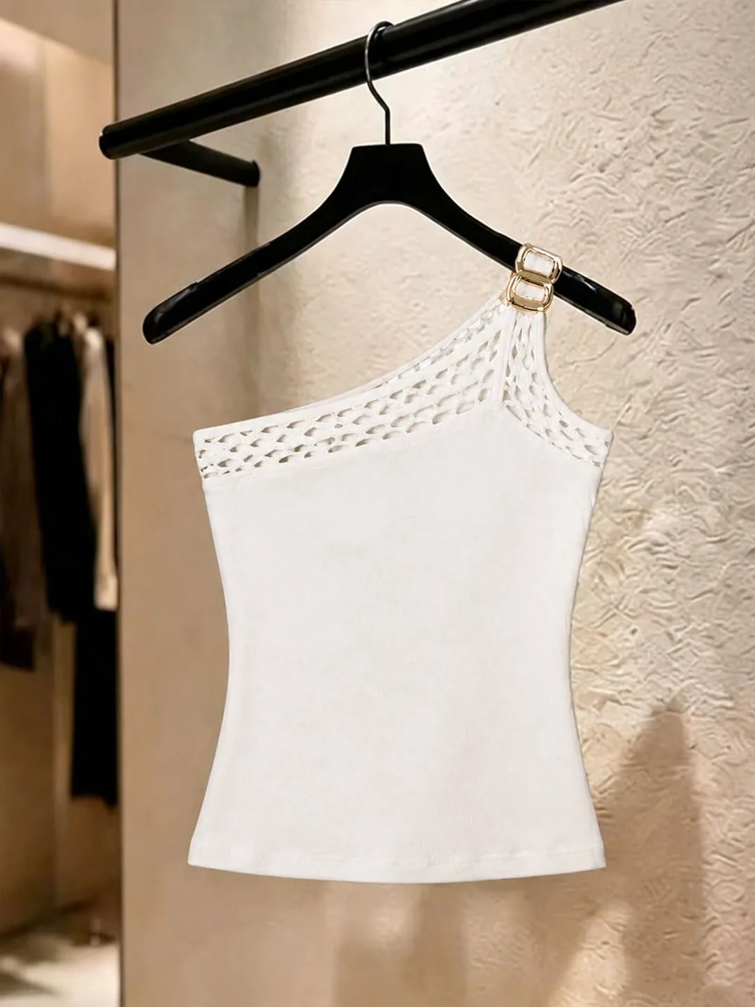 Pure Desire Style Commute Sleeveless Tank Top Women's Fashion Slim Fit Hollow out Cross Shoulder Strapless Summer Shirt
Pure Desire Style Commute Sleeveless Tank Top Women's Fashion Slim Fit Hollow out Cross Shoulder Strapless Summer Shirt
