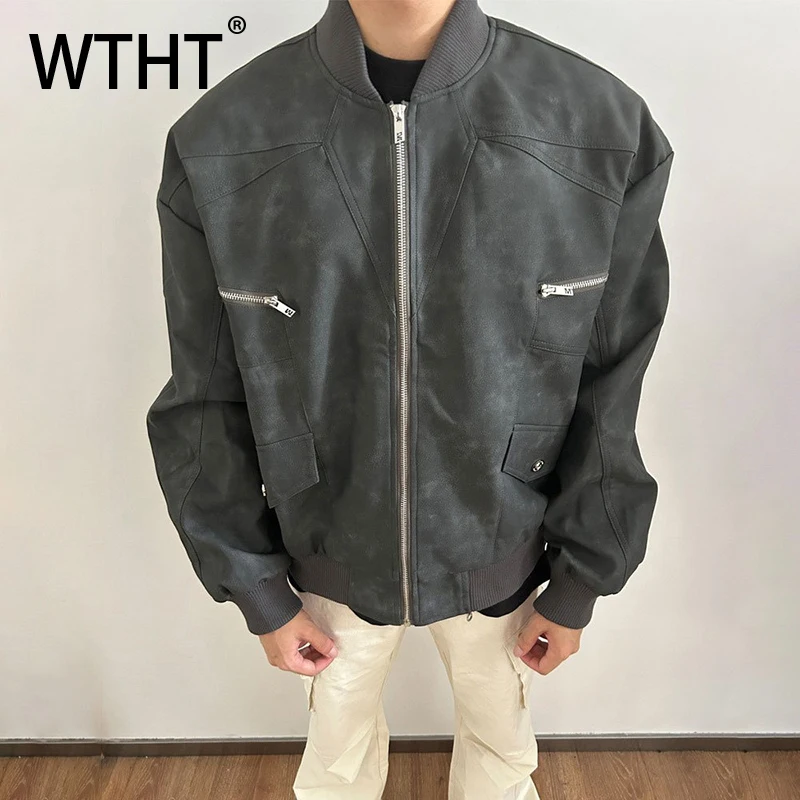 WTHT Trendy 2025 Autumn Men's Solid Color Zipper Loose Coats Fashion American Style Stand Collar Long Sleeve Jackets Male 2A1733
WTHT Trendy 2025 Autumn Men's Solid Color Zipper Loose Coats Fashion American Style Stand Collar Long Sleeve Jackets Male 2A1733