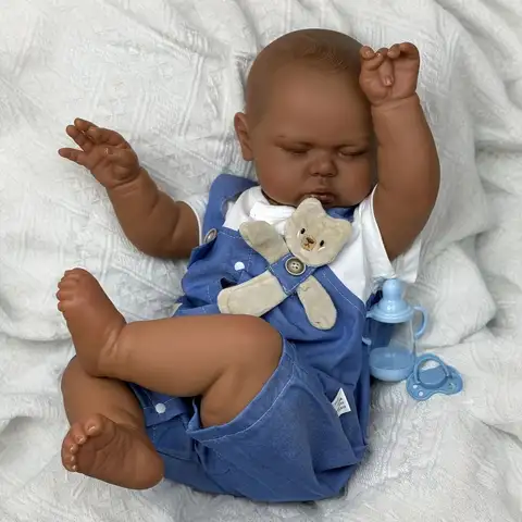 60 CM Asleep Fat Reborn Baby Doll Toy For Girl Big Fat Toddler Vinyl Limbs Cloth Body Doll Kid Birthday Gift Play House Toy