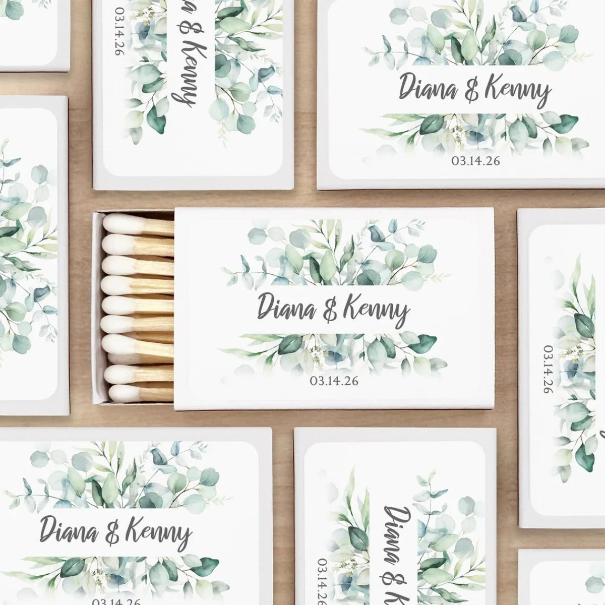 Greenery Wedding Favor Matches, "Perfect Match" Personalized Matches, Personalized Matchboxes, Wedding Favors, Eucalyptus Weddin
Greenery Wedding Favor Matches, "Perfect Match" Personalized Matches, Personalized Matchboxes, Wedding Favors, Eucalyptus Weddin