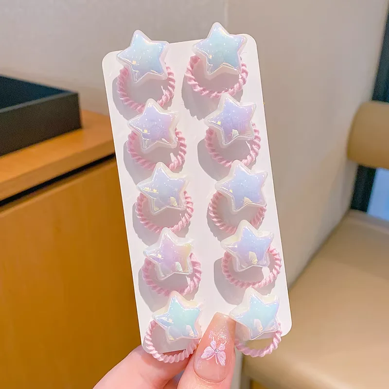10Pcs/Set Cute Girl Cartoon Heart Pearl Elastic Hair Ties Toddler Rubber Bands Fashionable Elastic Hair Ropes for Kids
10Pcs/Set Cute Girl Cartoon Heart Pearl Elastic Hair Ties Toddler Rubber Bands Fashionable Elastic Hair Ropes for Kids