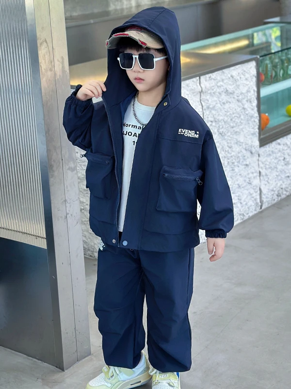 Spring Autumn Boys Workwear Set Fashionable Sportswear Two Piece Suit Baby Clothes Long Sleeve Cotton Pants for Teens
Spring Autumn Boys Workwear Set Fashionable Sportswear Two Piece Suit Baby Clothes Long Sleeve Cotton Pants for Teens