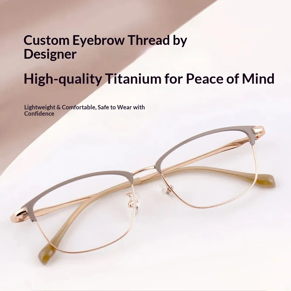 FYTOO anti blue light myopia glasses frame titanium alloy eyebrow frame women's fashionable and comfortable glasses 1236
FYTOO anti blue light myopia glasses frame titanium alloy eyebrow frame women's fashionable and comfortable glasses 1236