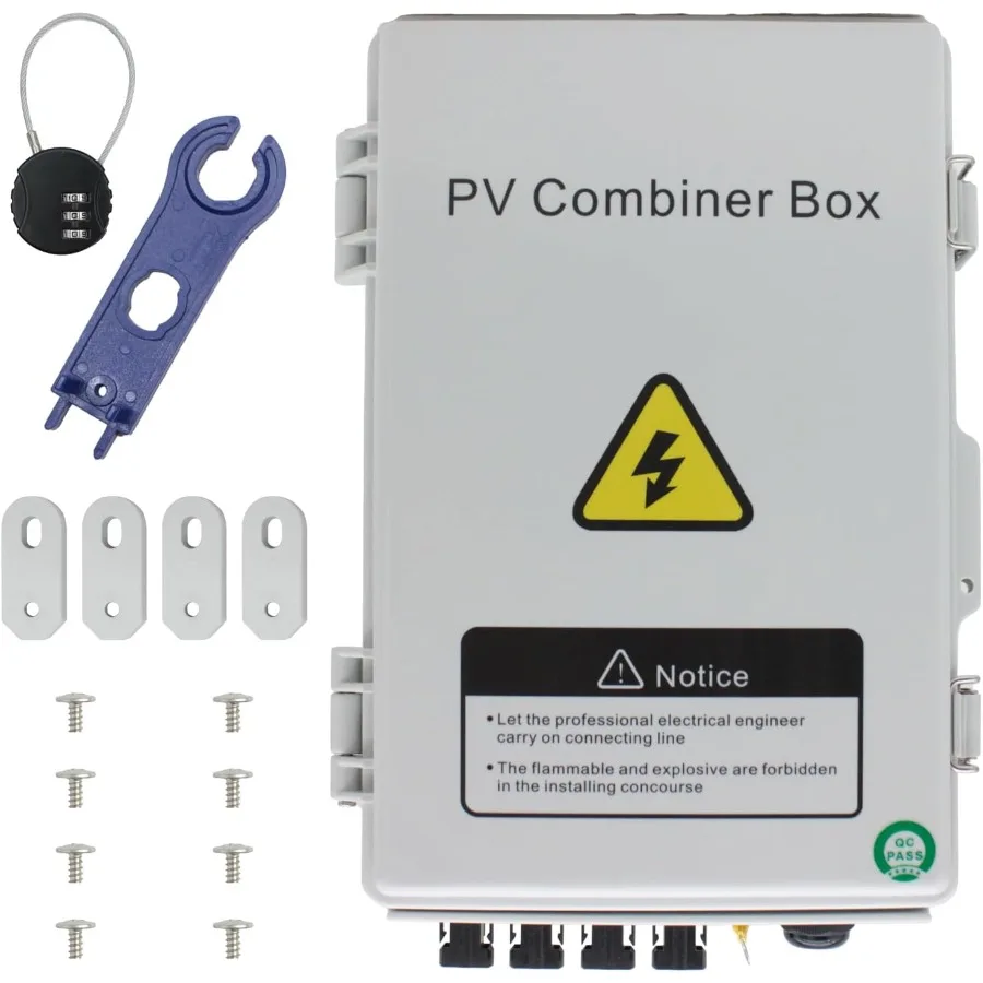 PV Solar Combiner Box with 550V DC Breaker Enhanced Lightning Protection and 15A Fuse Engineered for Reliable GridTied and OffG
PV Solar Combiner Box with 550V DC Breaker Enhanced Lightning Protection and 15A Fuse Engineered for Reliable GridTied and OffG