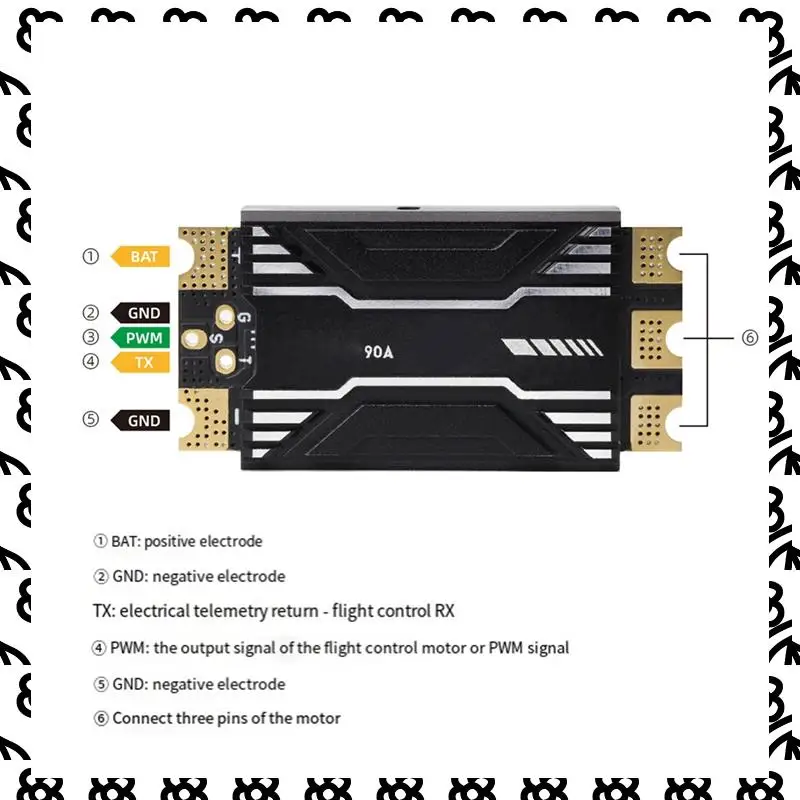 A07I For SPECTER 90 ESC Dshot150 Dshot300 600 Oneshot Multishot 2-8S For X8 X4 Xclass RC FPV Racing Drone DIY Parts
A07I For SPECTER 90 ESC Dshot150 Dshot300 600 Oneshot Multishot 2-8S For X8 X4 Xclass RC FPV Racing Drone DIY Parts