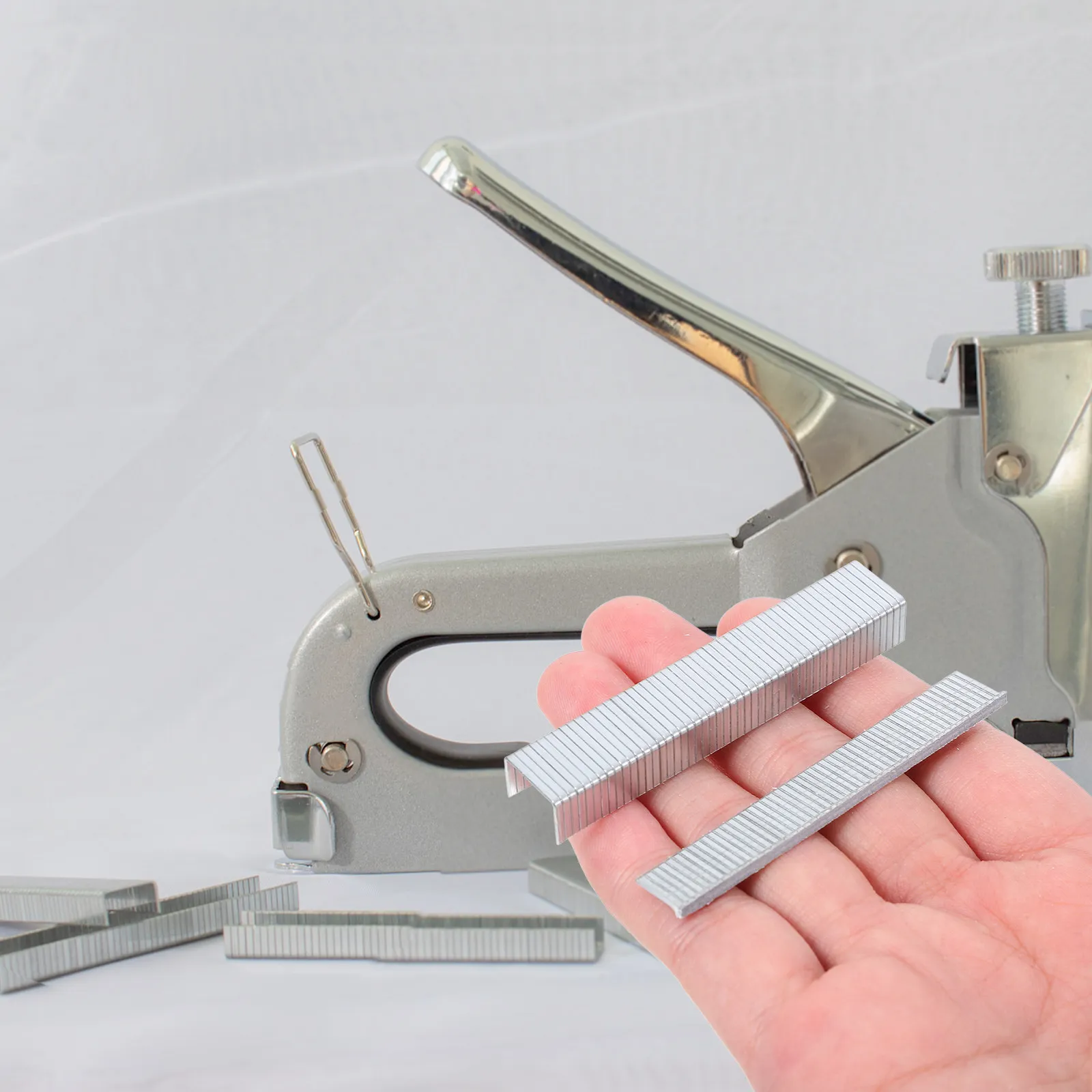 2000Pcs T Staple Iron Staples for Woodworking Advertising DIY Projects Desk Frame Nails Hardware Nails Standard Stapler Refills
2000Pcs T Staple Iron Staples for Woodworking Advertising DIY Projects Desk Frame Nails Hardware Nails Standard Stapler Refills