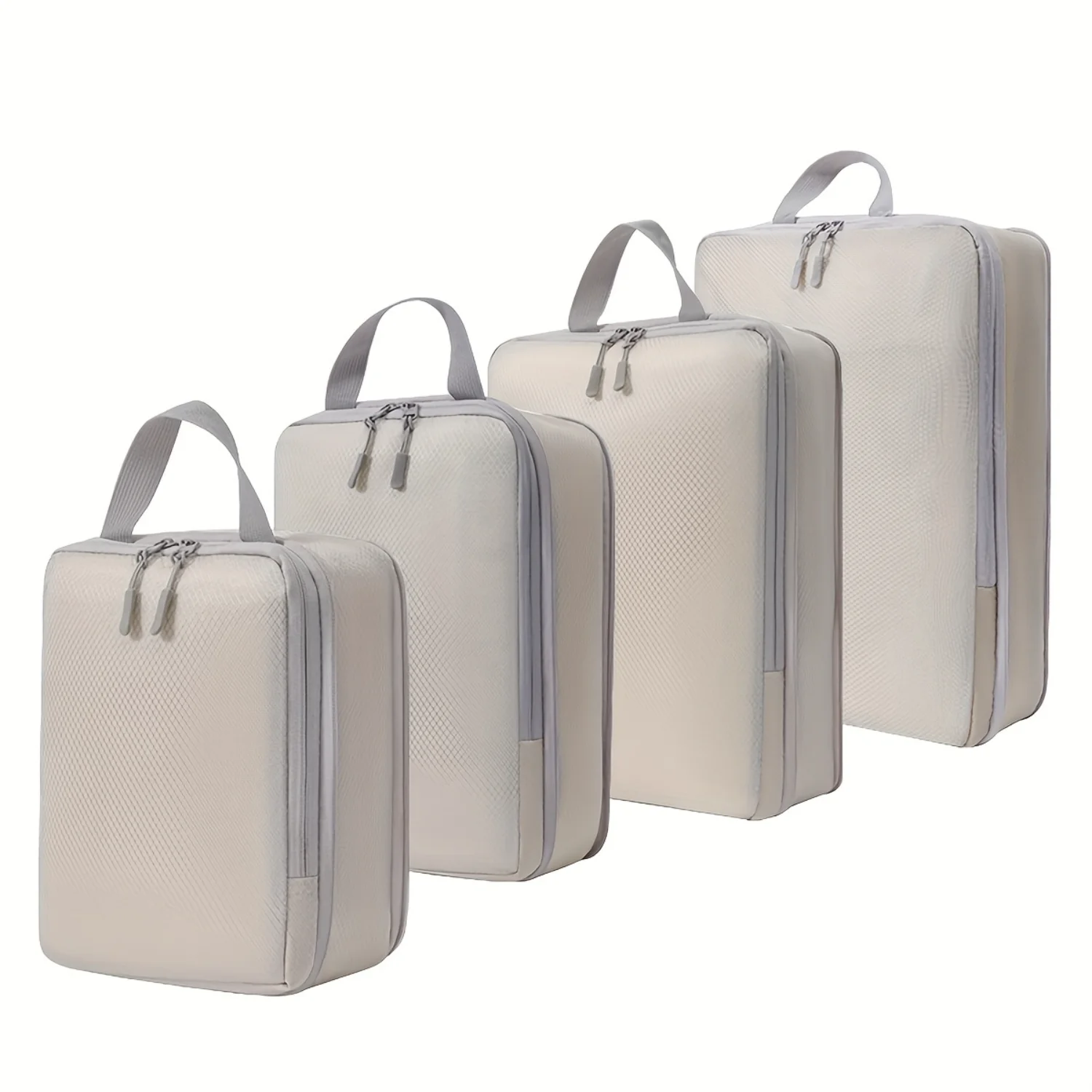 4-Piece Set Pattern Compression Packing Cubes, Travel Organizer Bags, Toiletry Bag Bundle For Business Trip 
4-Piece Set Pattern Compression Packing Cubes, Travel Organizer Bags, Toiletry Bag Bundle For Business Trip