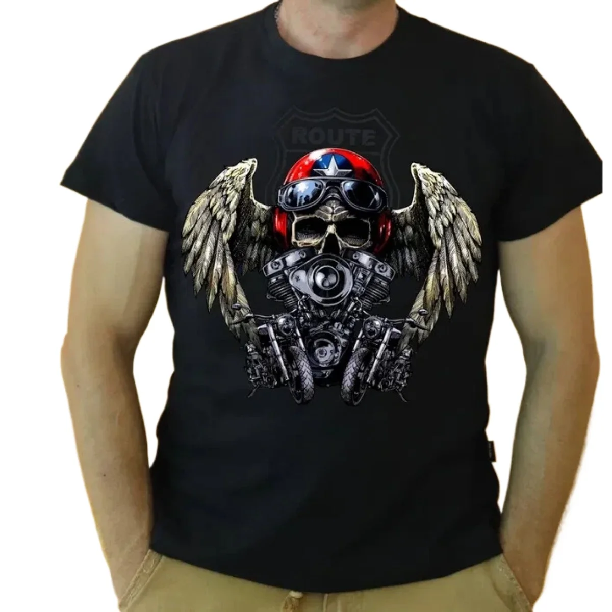 Route 66 Biker V-Twin Motorcycle.skull Rider T-Shirt 100% Cotton O-Neck Short Sleeve Summer Casual Mens T-shirt Streetwear
Route 66 Biker V-Twin Motorcycle.skull Rider T-Shirt 100% Cotton O-Neck Short Sleeve Summer Casual Mens T-shirt Streetwear