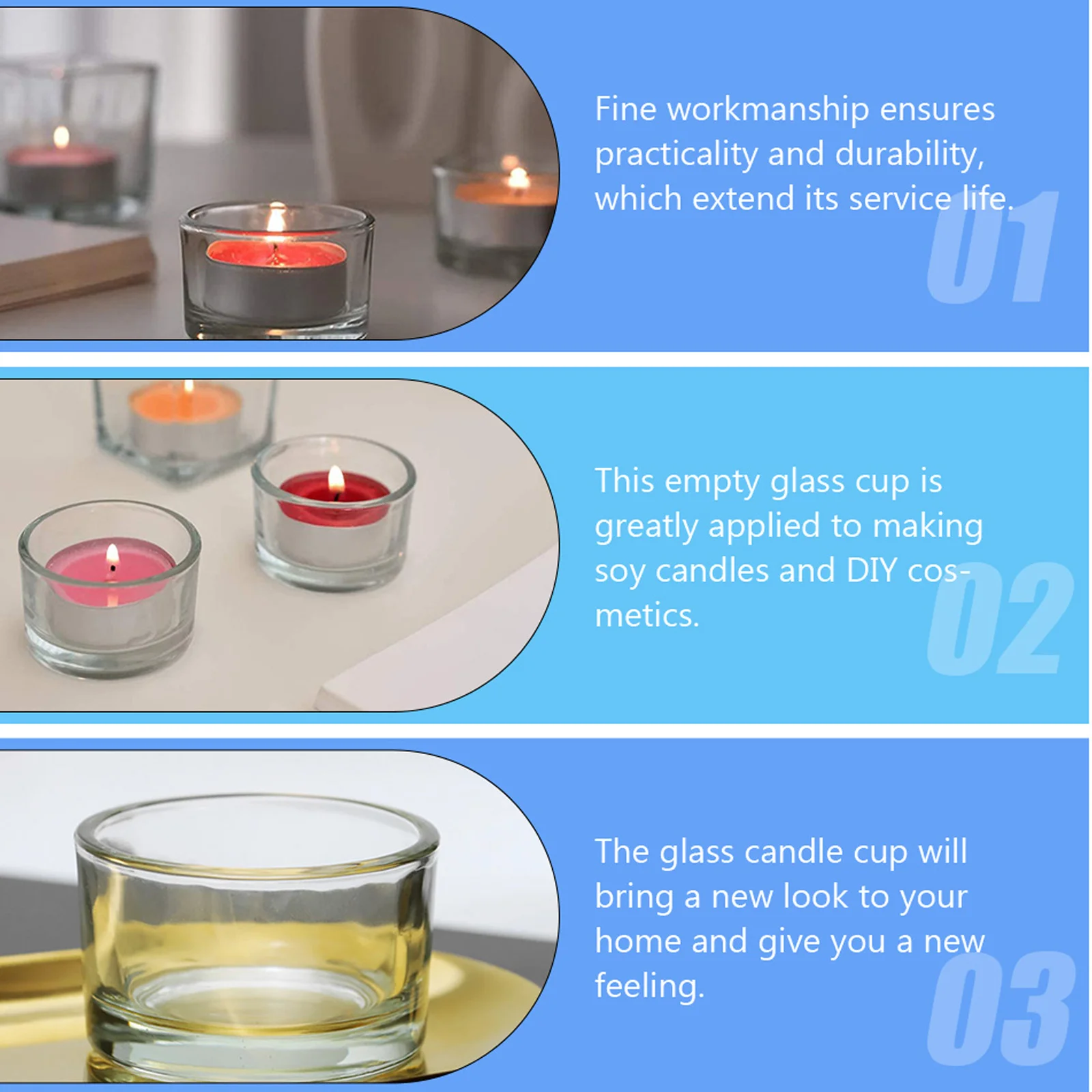 12 Pcs Cup Tealight Candles Holders Glass Votive Elegant Candleholders Tealights Living Room Decor
12 Pcs Cup Tealight Candles Holders Glass Votive Elegant Candleholders Tealights Living Room Decor