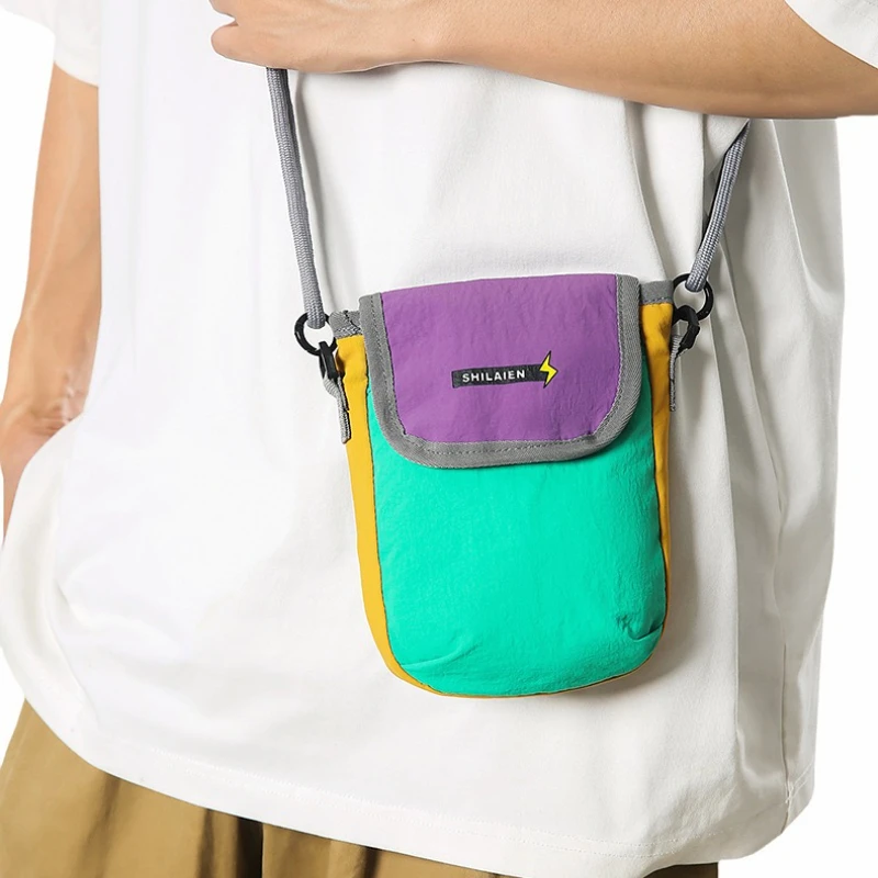 Color Block Sling Bag for Men and Women Minimalist Phone Bag Lightweight Crossbody Bag For Travel Portable Trendy Shoulder Bags
Color Block Sling Bag for Men and Women Minimalist Phone Bag Lightweight Crossbody Bag For Travel Portable Trendy Shoulder Bags
