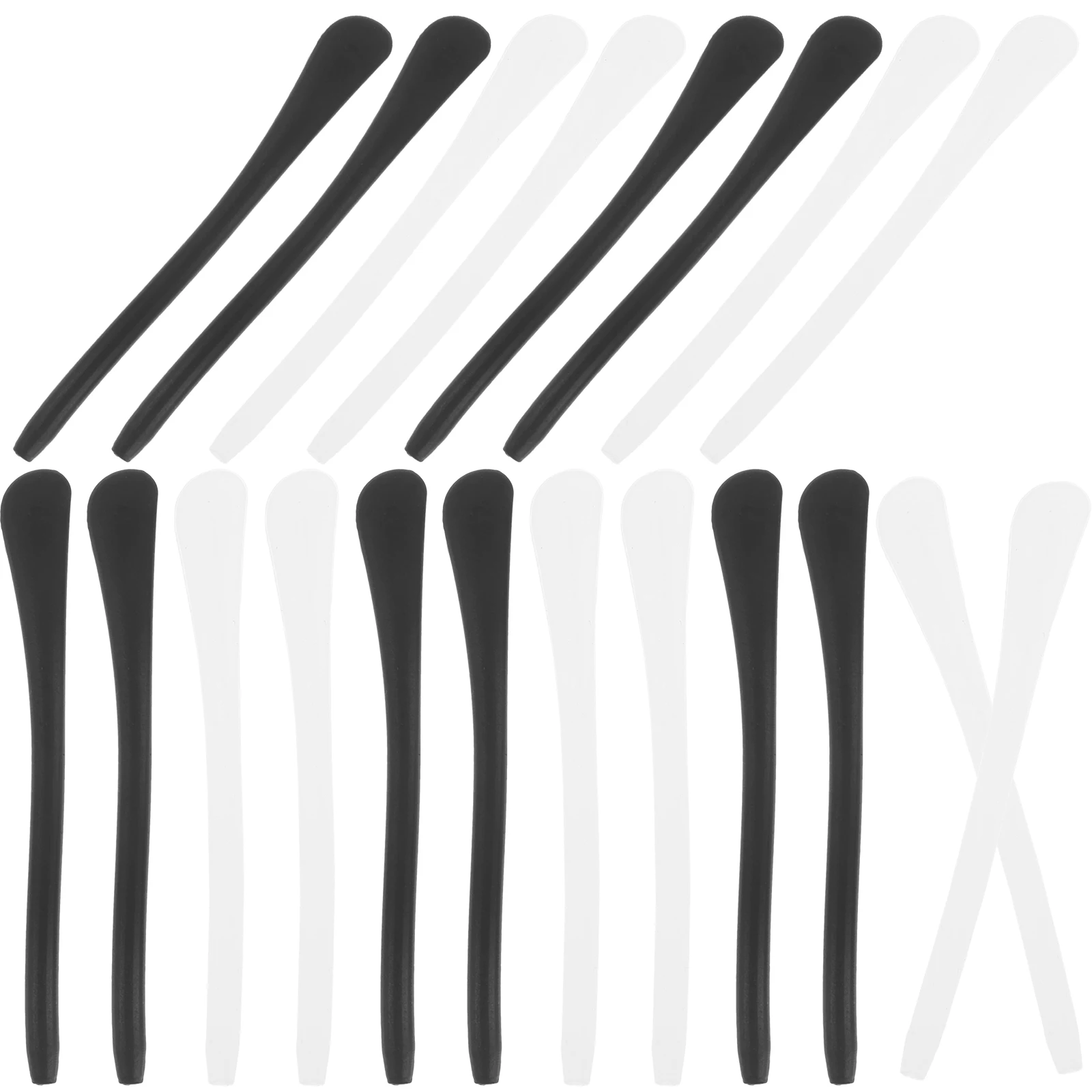 20pcs Non-slip Glasses Temple Covers 10 Pairs White Black Silicone Ear Grips for Eyeglasses Tips Stem Covers Sports Gym Swim
20pcs Non-slip Glasses Temple Covers 10 Pairs White Black Silicone Ear Grips for Eyeglasses Tips Stem Covers Sports Gym Swim