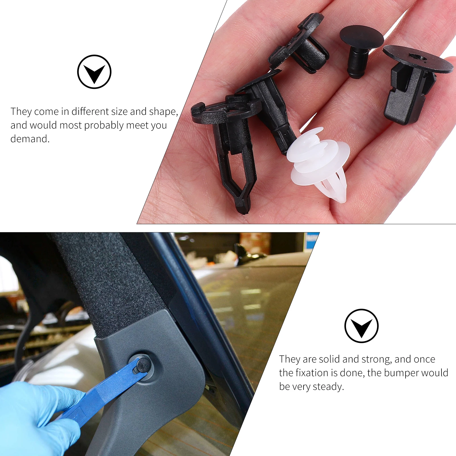 100pcs Trim Body Clip Car Push Pin Bumper Fastener Rivet Engine Cover Clip Durable Auto Parts Fixation Fasteners 
100pcs Trim Body Clip Car Push Pin Bumper Fastener Rivet Engine Cover Clip Durable Auto Parts Fixation Fasteners