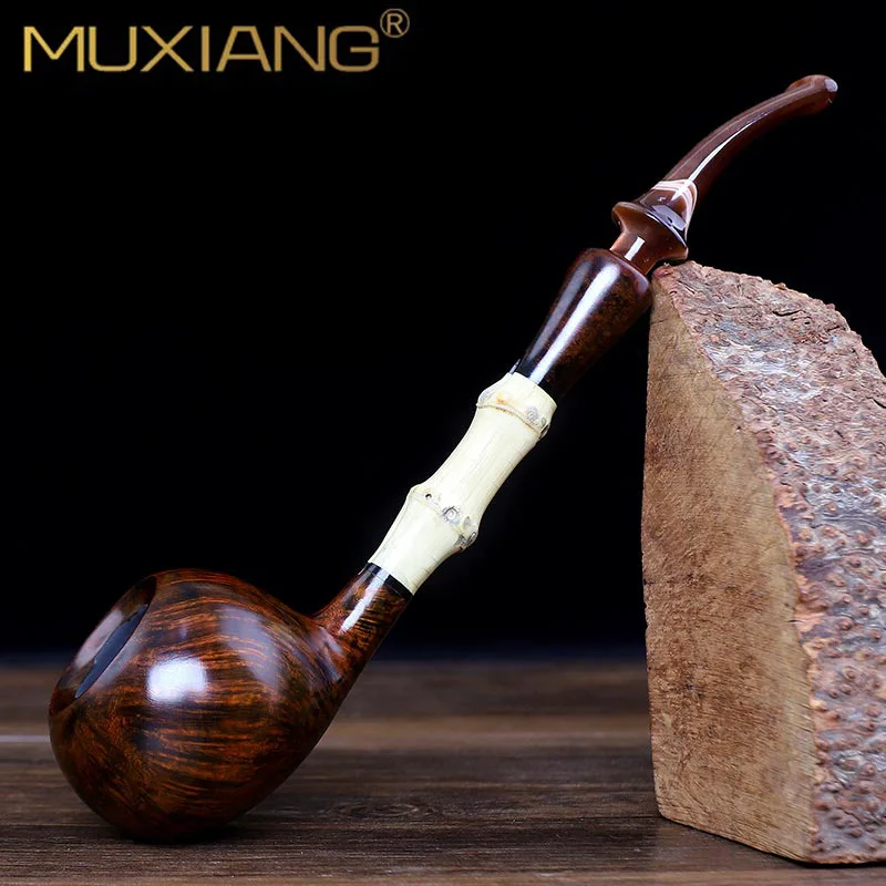 Ru-muxiang Briar Wood Bamboo Joint Men Apple Army Pipe Classic Solid Wood Smoker Pot Pipe Bag Pot Tobacco Custom Gift For Father
Ru-muxiang Briar Wood Bamboo Joint Men Apple Army Pipe Classic Solid Wood Smoker Pot Pipe Bag Pot Tobacco Custom Gift For Father