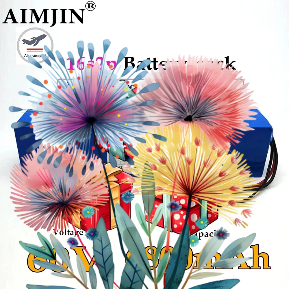 For electric scooter refitting high-capacity mountain bike battery 16S2P Lithium battery pack 60V 6800mAh
For electric scooter refitting high-capacity mountain bike battery 16S2P Lithium battery pack 60V 6800mAh