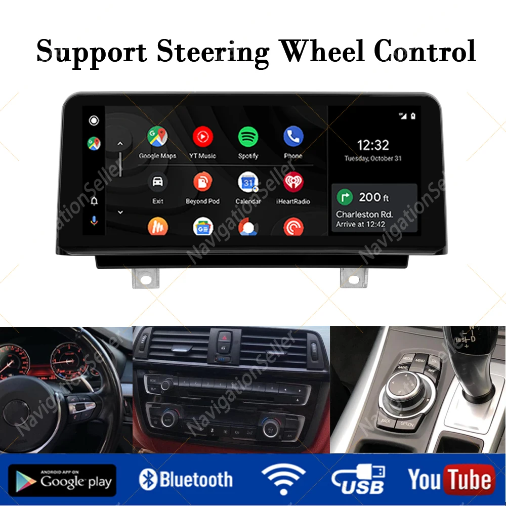 Android 14 Wireless Carplay Auto Radio Touch Screen For BMW 3 4 Series F30 F31 F32 F33 F34 F36 NBT Multimedia Player Navigation
Android 14 Wireless Carplay Auto Radio Touch Screen For BMW 3 4 Series F30 F31 F32 F33 F34 F36 NBT Multimedia Player Navigation