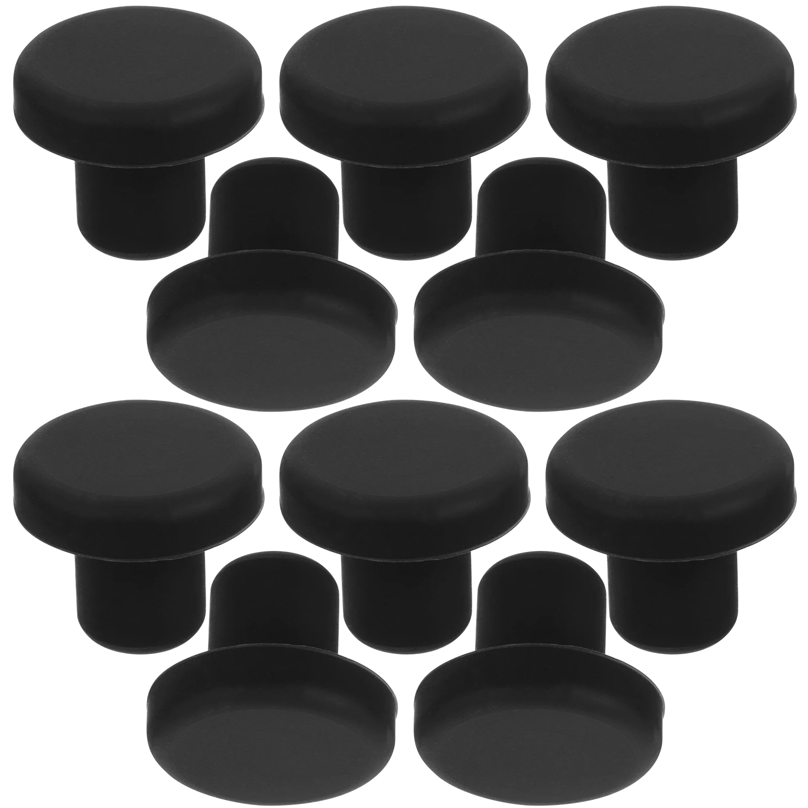 10 pcs Black Rubber T-Shaped Hole Plugs Stoppers 8mm Round Waterproof Silicone Sealing Pads For Home Use Durability Soft Easy
10 pcs Black Rubber T-Shaped Hole Plugs Stoppers 8mm Round Waterproof Silicone Sealing Pads For Home Use Durability Soft Easy