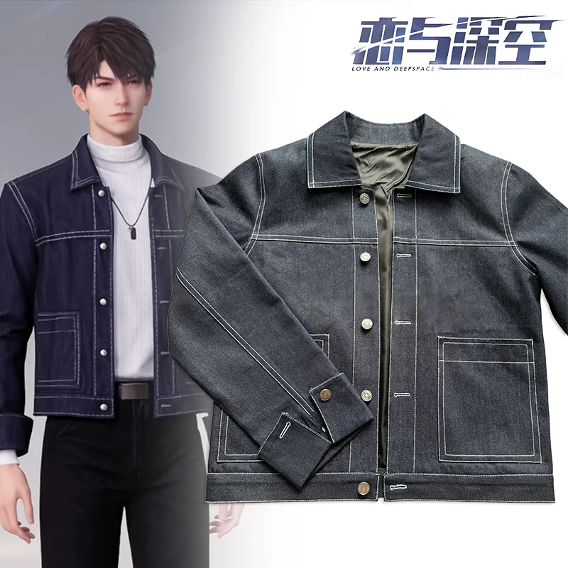 Game Love And Deepspace Caleb Cosplay Costume Adult Unisex Denim Jacket Button Coat Uniform Role Play Halloween Casual Outfits
Game Love And Deepspace Caleb Cosplay Costume Adult Unisex Denim Jacket Button Coat Uniform Role Play Halloween Casual Outfits