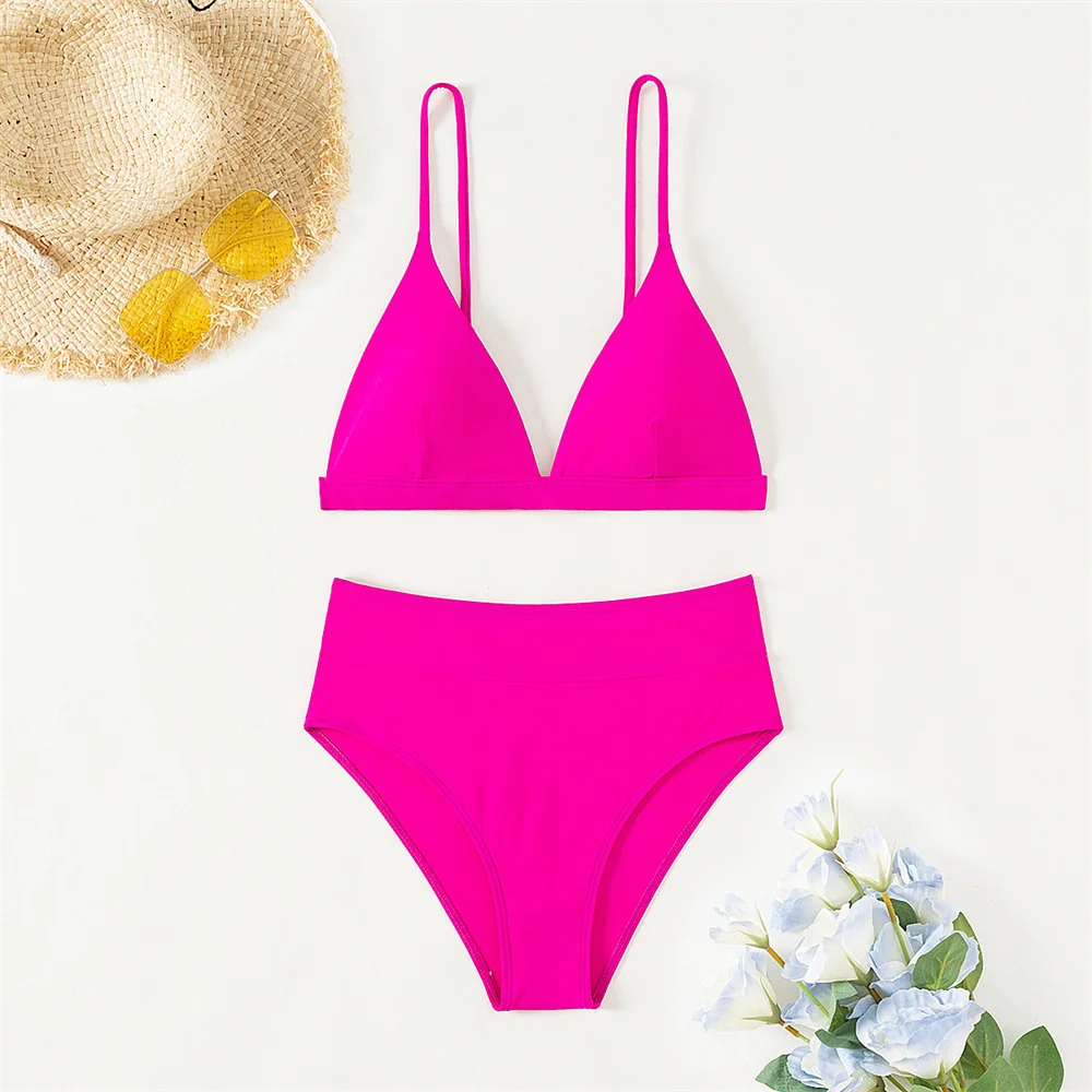 Sexy Sling Bikini High Waist Swimsuit Push Up Vacation Swimwears Pads Women Beach Outfit Brazilian Bathing Suit Triangle Biquini
Sexy Sling Bikini High Waist Swimsuit Push Up Vacation Swimwears Pads Women Beach Outfit Brazilian Bathing Suit Triangle Biquini