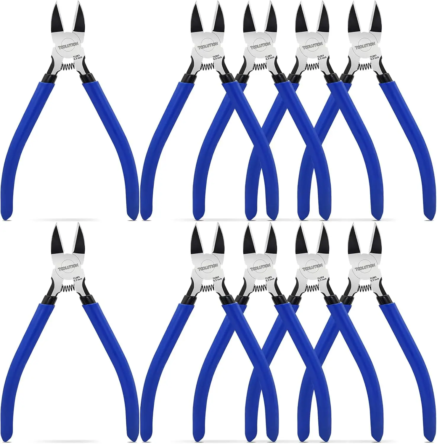 6" Floral Wire Cutters, 10 Pack - Spring Loaded Side Diagonal Pliers for Jewelry Making, Crafts, Zip Ties
6" Floral Wire Cutters, 10 Pack - Spring Loaded Side Diagonal Pliers for Jewelry Making, Crafts, Zip Ties