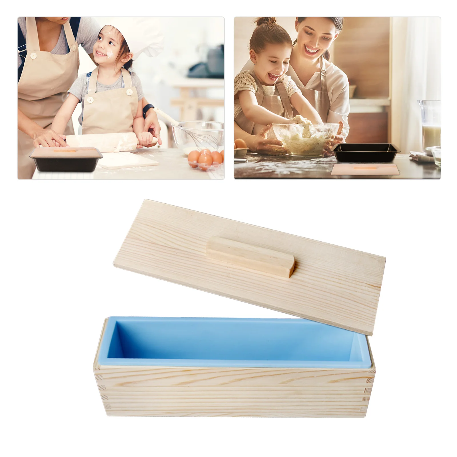2Pcs Solid Wood Lid for Soap Mold Premium Handmade Wooden Cover Reusable DIY Craft Tool for Toast Making Mold Wooden Cover
2Pcs Solid Wood Lid for Soap Mold Premium Handmade Wooden Cover Reusable DIY Craft Tool for Toast Making Mold Wooden Cover