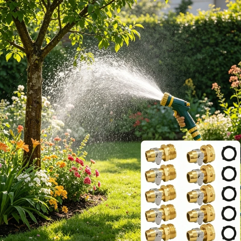 5lots Heavy Duty Brass Water Pipe Connector Male and Female Garden Water Hose Repair Connector Fittings 55KF
5lots Heavy Duty Brass Water Pipe Connector Male and Female Garden Water Hose Repair Connector Fittings 55KF