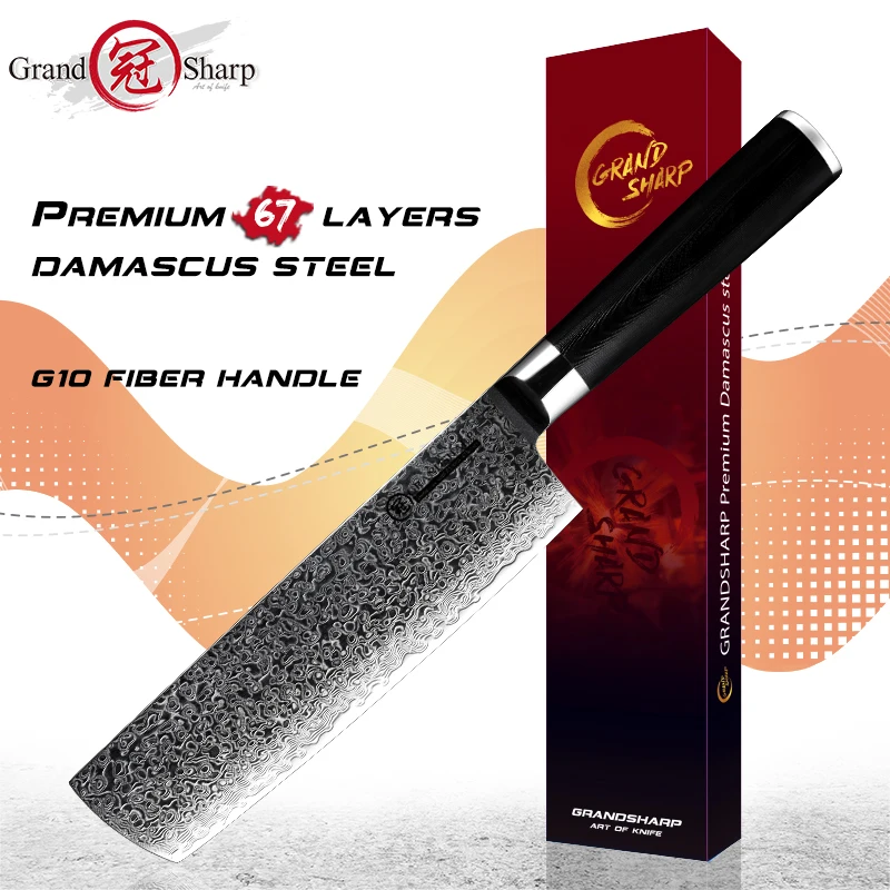Damascus Nakiri Knife Japanese Steel Chef Slicing Vegetable Kitchen Knife G10 Handle Cooking Tools 67 layer Sharp Stainless
Damascus Nakiri Knife Japanese Steel Chef Slicing Vegetable Kitchen Knife G10 Handle Cooking Tools 67 layer Sharp Stainless