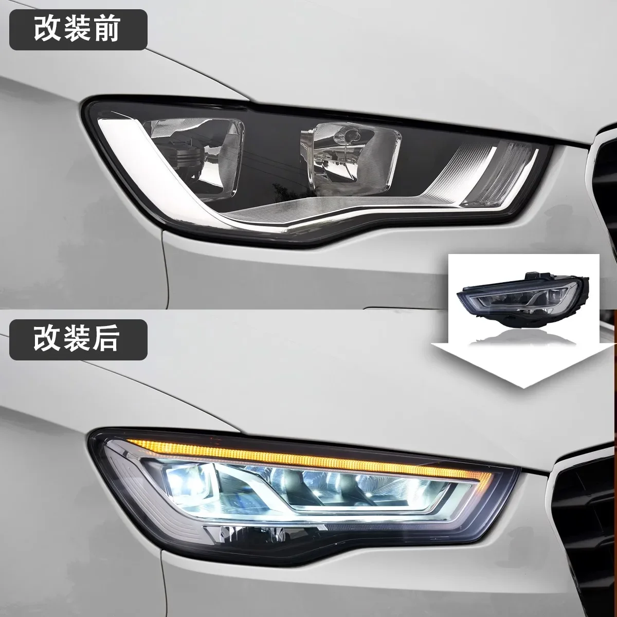 Head Lamp for Audi A3 LED Headlight 2013-2016 Headlights S3 DRL Turn Signal High Beam Angel Eye Projector Lens Plug and play
Head Lamp for Audi A3 LED Headlight 2013-2016 Headlights S3 DRL Turn Signal High Beam Angel Eye Projector Lens Plug and play