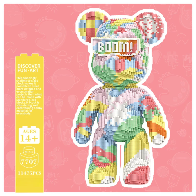Tide Play 55cm Colorful Rainbow Violent Bear Puzzle Building Block 3D Three-dimensional Toy Gift Friend Gift Toys for Girls Moc
Tide Play 55cm Colorful Rainbow Violent Bear Puzzle Building Block 3D Three-dimensional Toy Gift Friend Gift Toys for Girls Moc